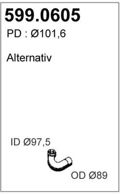 Montagesatz, Schalldämpfer ASSO 599.0605