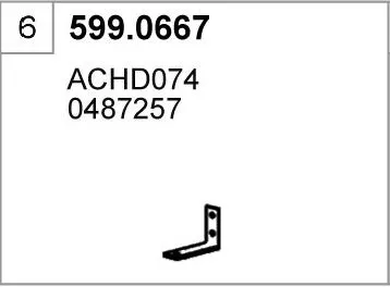 Montagesatz, Schalldämpfer ASSO 599.0667