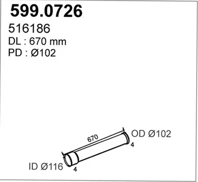 Montagesatz, Schalldämpfer ASSO 599.0726
