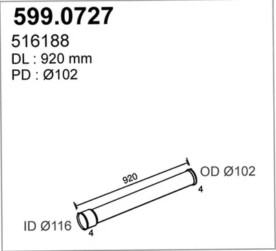 Montagesatz, Schalldämpfer ASSO 599.0727