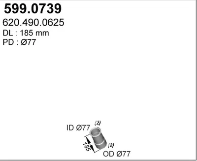 Montagesatz, Schalldämpfer ASSO 599.0739