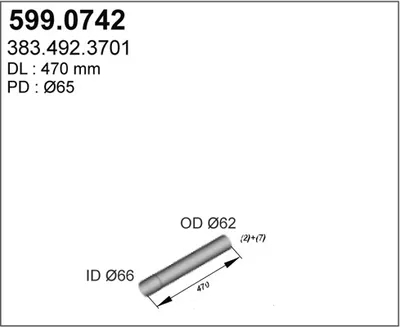 Montagesatz, Schalldämpfer ASSO 599.0742