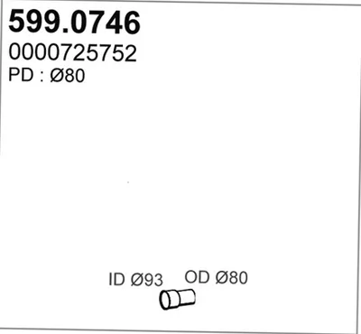 Montagesatz, Schalldämpfer ASSO 599.0746