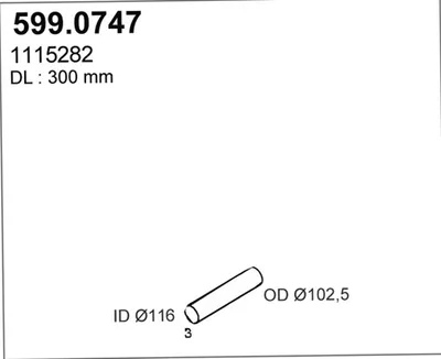 Montagesatz, Schalldämpfer ASSO 599.0747