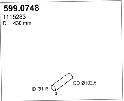 Montagesatz, Schalldämpfer ASSO 599.0748