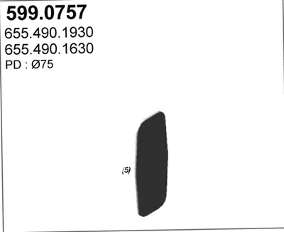 Montagesatz, Schalldämpfer ASSO 599.0757