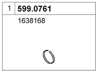 Montagesatz, Schalldämpfer ASSO 599.0761