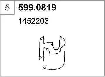 Montagesatz, Schalldämpfer ASSO 599.0819