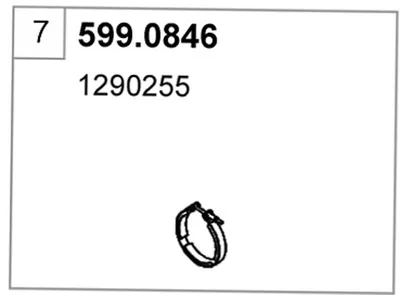 Montagesatz, Schalldämpfer ASSO 599.0846