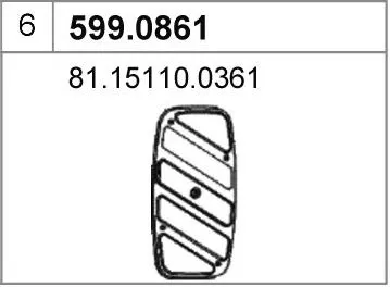 Montagesatz, Schalldämpfer ASSO 599.0861