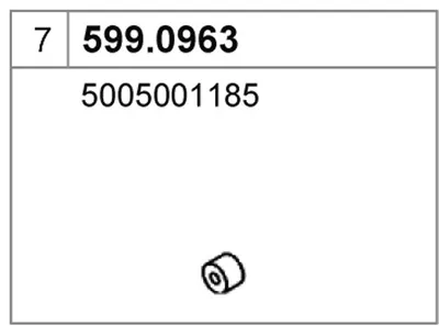 Montagesatz, Schalldämpfer ASSO 599.0963