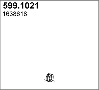 Montagesatz, ASSO Schalldämpfer 599.1021