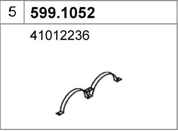 Montagesatz, Schalldämpfer ASSO 599.1052