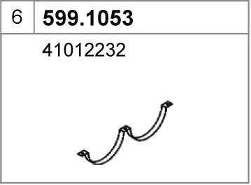 Montagesatz, Schalldämpfer ASSO 599.1053