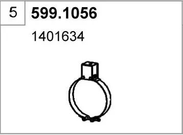 Montagesatz, Schalldämpfer ASSO 599.1056