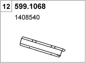 Montagesatz, Schalldämpfer ASSO 599.1068