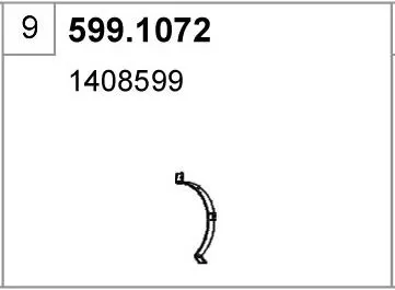 Montagesatz, Schalldämpfer ASSO 599.1072