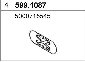 Montagesatz, ASSO Schalldämpfer 599.1087