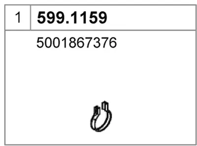 Montagesatz, Schalldämpfer ASSO 599.1159