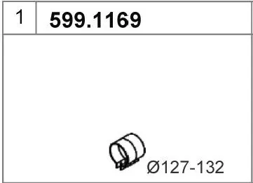 Montagesatz, ASSO Schalldämpfer 599.1169