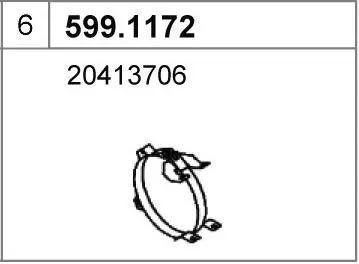 Montagesatz, Schalldämpfer ASSO 599.1172
