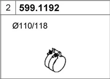 Montagesatz, ASSO Schalldämpfer 599.1192