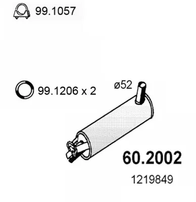 Vorderer Schalldämpfer Volvo 240 · Volvo 240 Kombi · Volvo 260