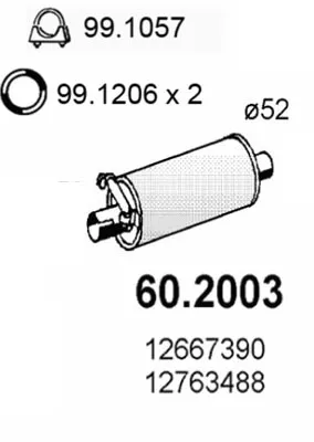 Vorderer Schalldämpfer Volvo 240 · Volvo 240 Kombi · Volvo 260