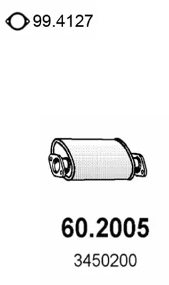 Vorderer Schalldämpfer Volvo 460 · Volvo 480 · Volvo 440