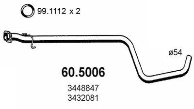 Auspuffrohr Volvo 460 · Volvo 480 · Volvo 440