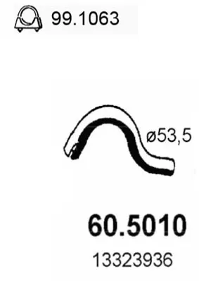 Abgasleitung Volvo 940 · Volvo 940 II · Volvo 940 II Kombi