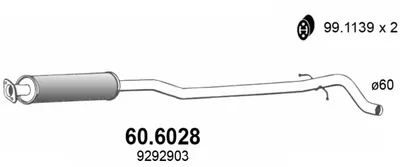 Zentrum Schalldämpfer Volvo S60 I