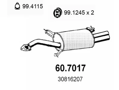 Endschalldämpfer Volvo S40 I · Volvo V40 Kombi