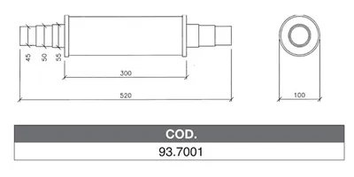 ASSO 93.7001 Medienschalldämpfer
