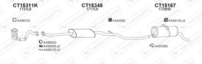Abgassystem Citroën BERLINGO / BERLINGO ERSTER Kastenkörper/MPV · Citroën BERLINGO / BERLINGO ERSTE MPV