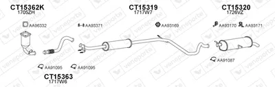 Abgassystem Citroën C4 Coupe · Citroën C4 I
