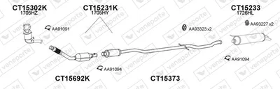 Abgassystem Citroën C5 I · Citroën C5 I Break