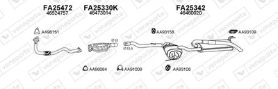 Abgassystem Fiat MAREA Wochenende