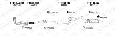 Abgassystem Ford FIESTA IV