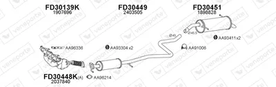 Abgassystem Ford KA+ III