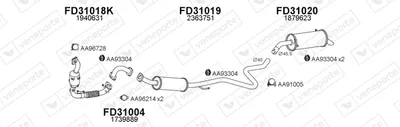 Abgassystem Ford ECOSPORT