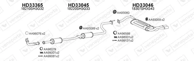 Abgassystem Honda CIVIC IV Hatchback · Honda CRX II