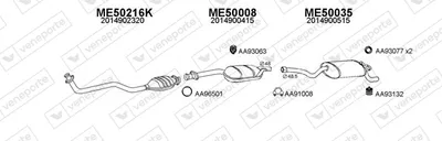 Abgassystem Mercedes-Benz 190