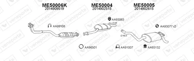 Abgassystem Mercedes-Benz 190