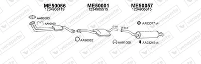 Auspuffanlage Mercedes-Benz 123 Limousine