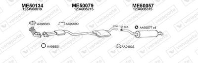 Auspuffanlage Mercedes-Benz 123 Limousine