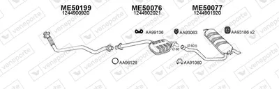 Abgassystem Mercedes-Benz 124 T-Modell · Mercedes-Benz E-CLASS T-Modell