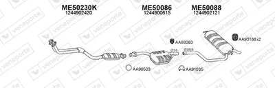 Abgassystem Mercedes-Benz 124 T-Modell
