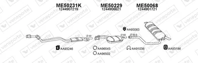 Abgassystem Mercedes-Benz 124 T-Modell