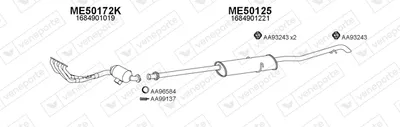 Abgassystem Mercedes-Benz A-CLASS